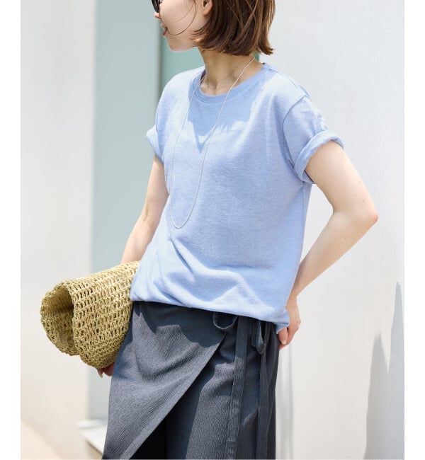 SLOBE IENA「《追加》スラブ5分袖TEE」|Tシャツ・カットソー|