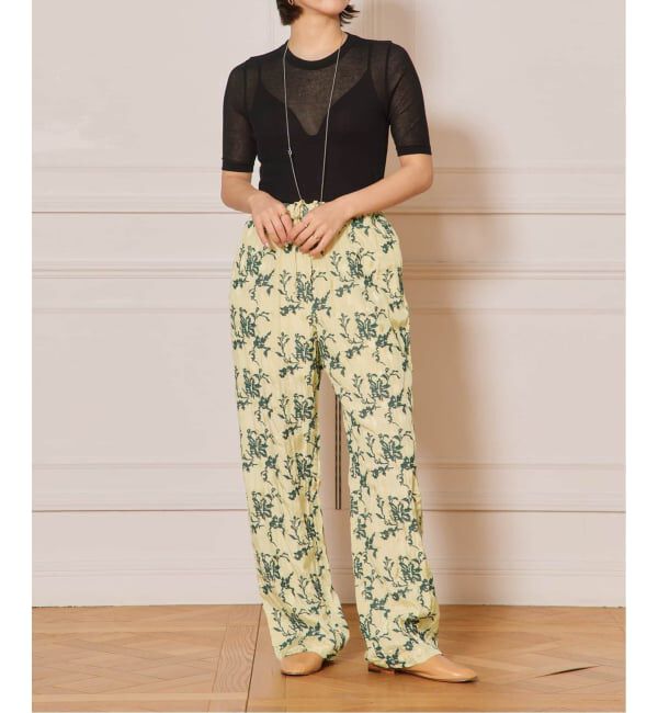 IENA LA BOUCLE「《追加2》IENA LA BOUCLE 水撚りガスフライス半袖プルオーバー」|Tシャツ・カットソー|