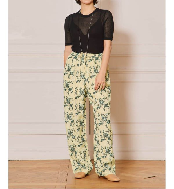 IENA LA BOUCLE「《追加2》IENA LA BOUCLE 水撚りガスフライス半袖プルオーバー」|Tシャツ・カットソー|