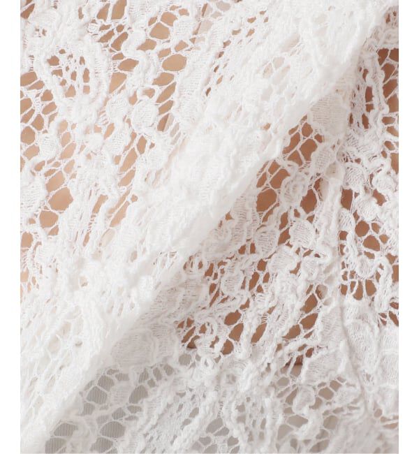 IENA「《追加》Flowerストレッチレース ポロシャツ」|Tシャツ・カットソー|
