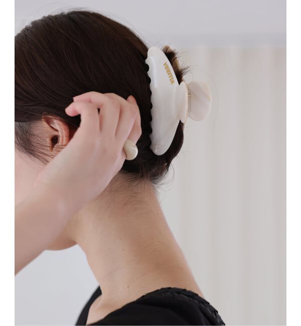 SLOBE IENA「《追加》VESITIA ヘアバレッタ CLAW CLIPS」|その他|ホワイト