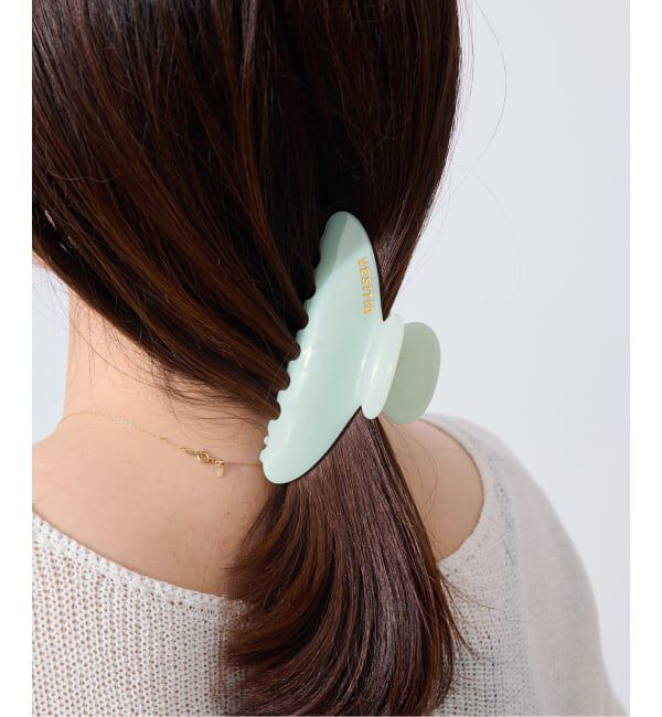 SLOBE IENA「《追加》VESITIA ヘアバレッタ CLAW CLIPS」|その他|グリーン B