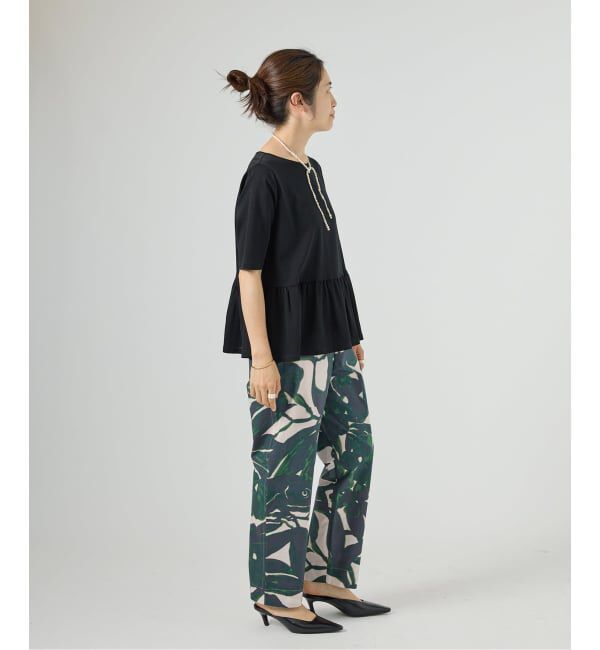 VERMEIL par iena「Leaf print パンツ」|その他|
