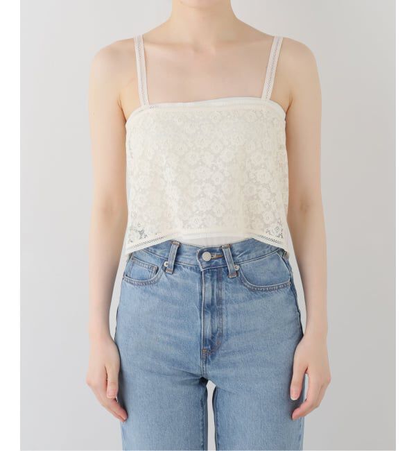 IENA「Heriter/エリテ Valenciennes lace camisole キャミソール H1-26-3002」|キャミソール|