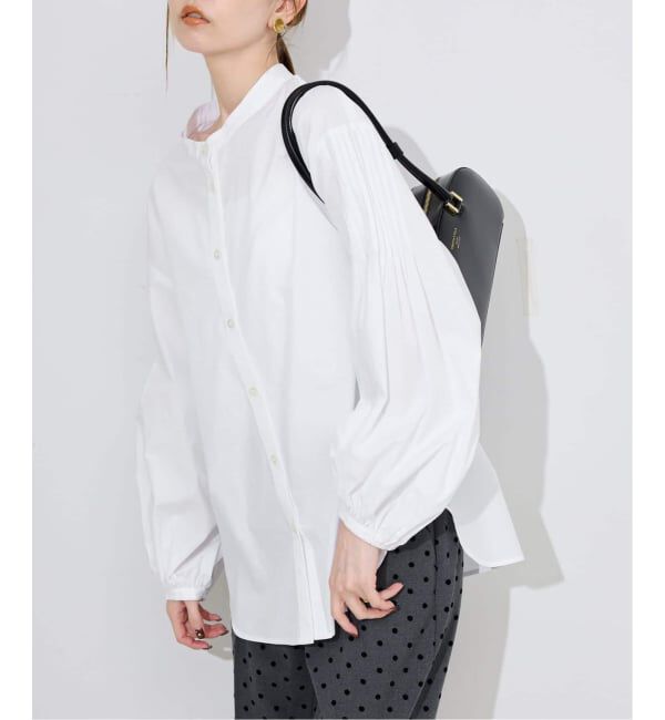 SLOBE IENA「《WEB限定カラーあり/追加予約》ピンタックバルーンスリーブブラウス」|シャツ・ブラウス|