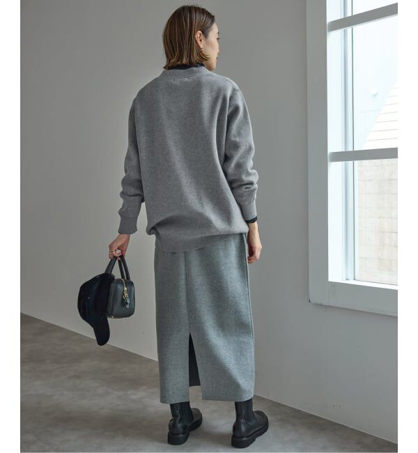 SLOBE IENA「《WEB限定カラーあり/追加予約》サガラ刺繍スエットライクニットカーディガン」|カーディガン|