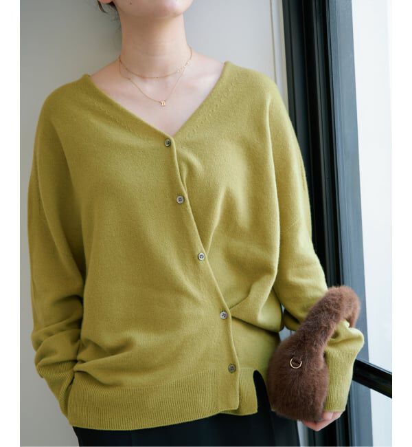 IENA「《予約》Fineニュージーウールニュアンス2WAYカーディガン」|カーディガン|