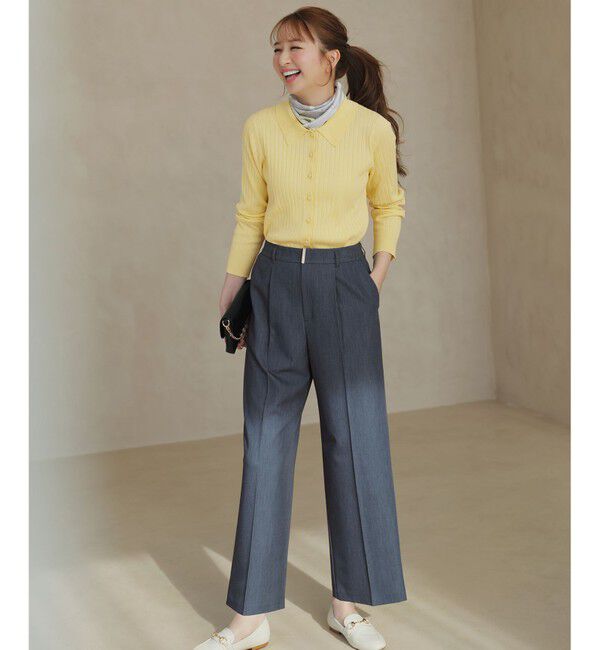 ANY SIS「褒めらレディストレッチ ワイドパンツ」|その他|