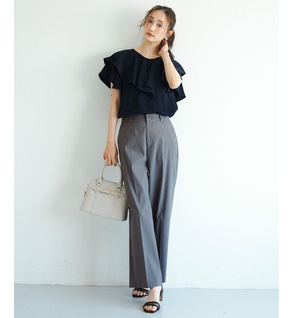 ANY SIS「エアリーストレッチ ワイドパンツ」|その他|