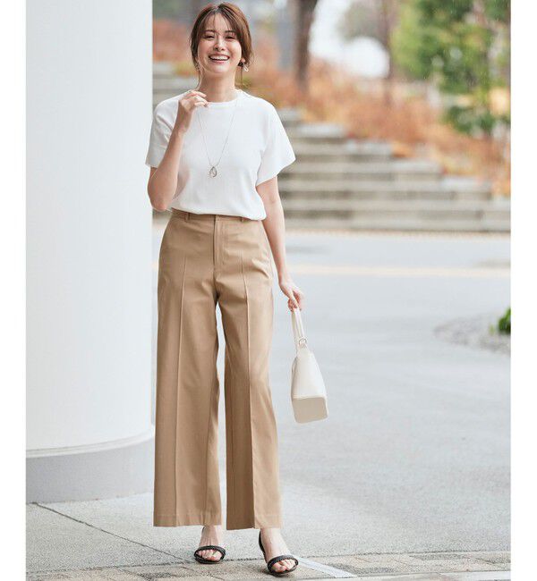 ANY SIS「エアリーストレッチ ワイドパンツ」|その他|