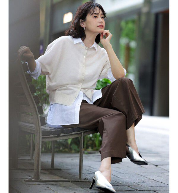 ANY SIS「エアリーストレッチ ワイドパンツ」|その他|