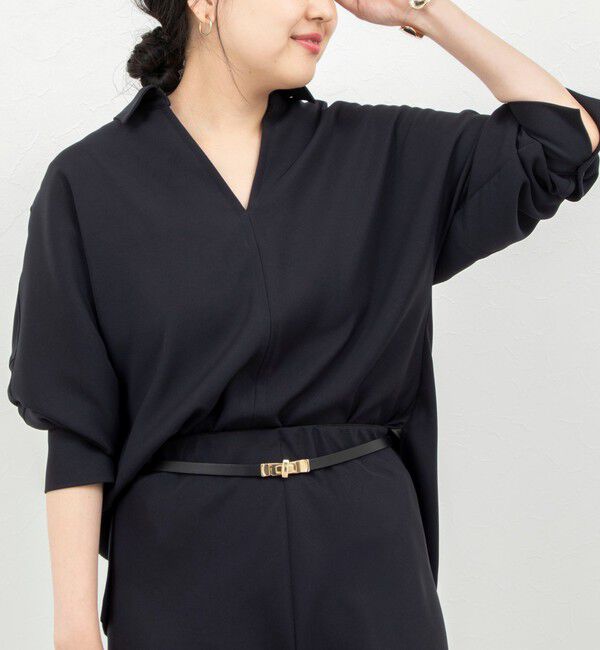 NOLLEY'S sophi「【一部WEB限定カラーアイテム】《セットアップ対応》ウォッシャブルツイルスキッパーシャツ」|シャツ・ブラウス|
