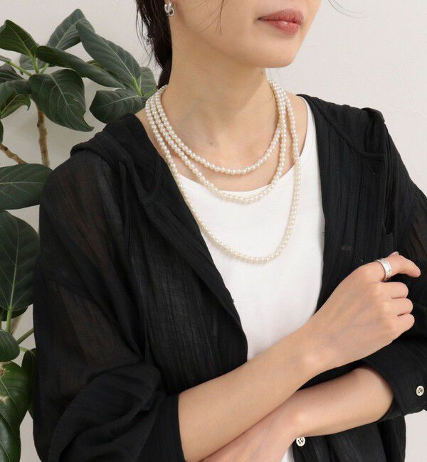 fredy emue「【人気の為、再販売！】パール/メタルマルチロングネックレス」|ネックレス|