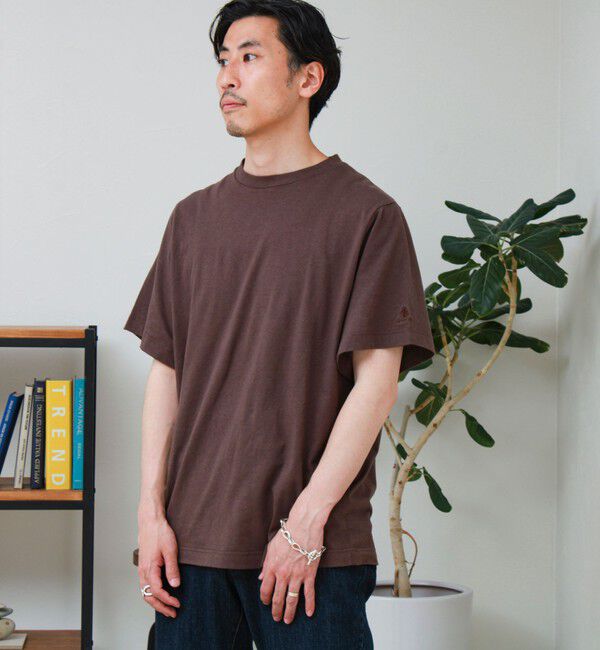 GLOSTER「【GEVACO/ゲバコ】リネンバスクTシャツ」|Tシャツ・カットソー|ブラウン