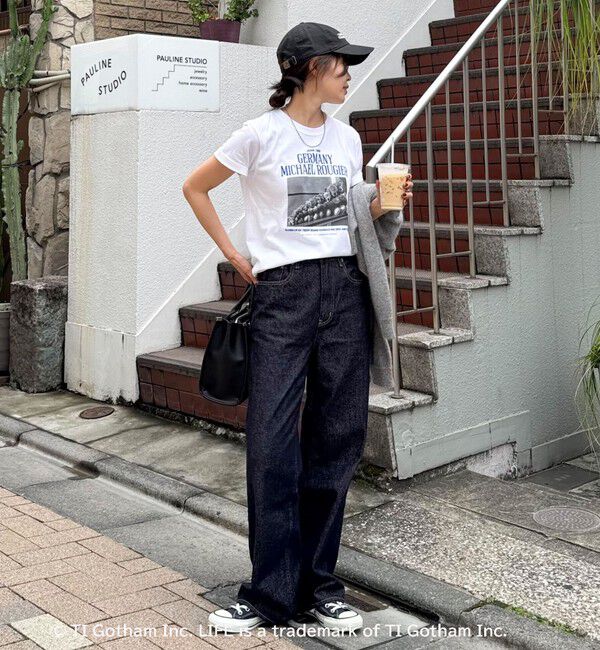 fredy emue「【haru &times; GOOD ROCK SPEED】PhotoロゴコンパクトTシャツ」|Tシャツ・カットソー|