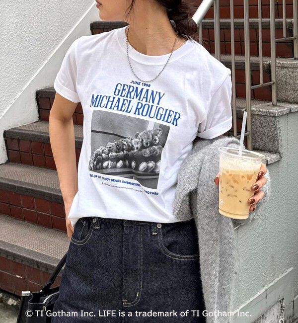 fredy emue「【haru &times; GOOD ROCK SPEED】PhotoロゴコンパクトTシャツ」|Tシャツ・カットソー|