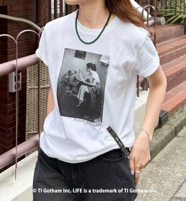 fredy emue「【haru &times; GOOD ROCK SPEED】PhotoコンパクトTシャツ」|Tシャツ・カットソー|オフホワイト