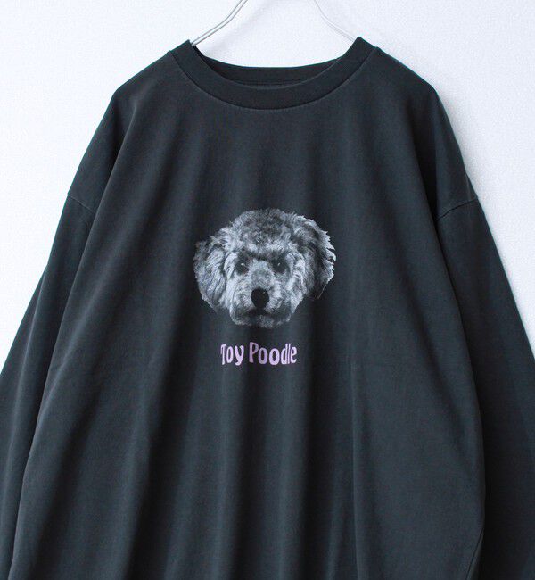 GLOSTER「【WEB限定】【人気シリーズ】【DOG&CAT】犬猫ピグメントロンT」|Tシャツ・カットソー|