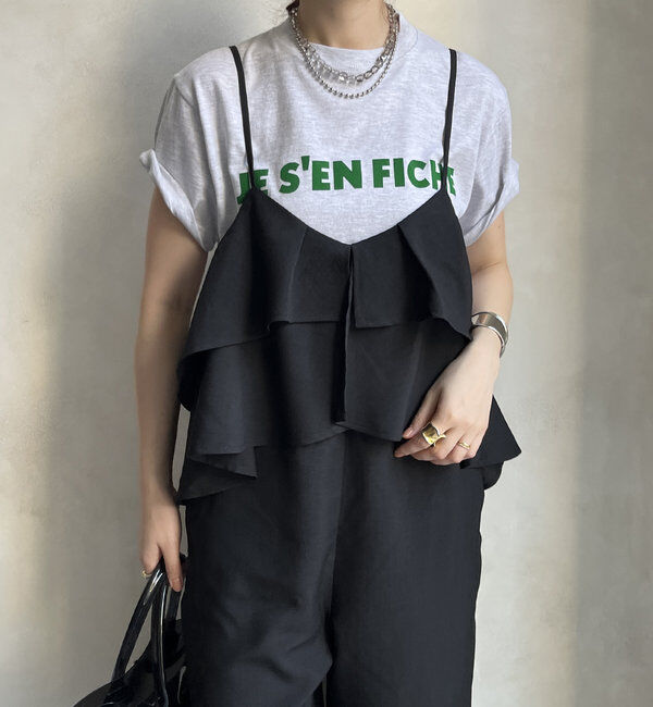  「【WEB限定】 フリルビスチェキャミサロペット」|ワンピース|