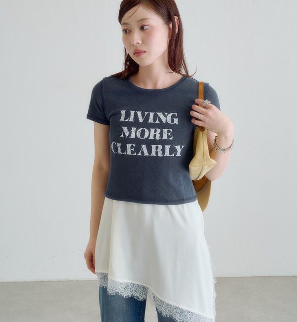  「【S.Mサイズ展開】ヴィンテージ加工ロゴTEE」|Tシャツ・カットソー|