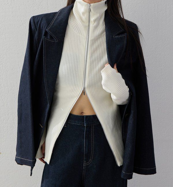  「【2026AW Debut】【UNFORM】テーラードデニムジャケット」|デニムジャケット|