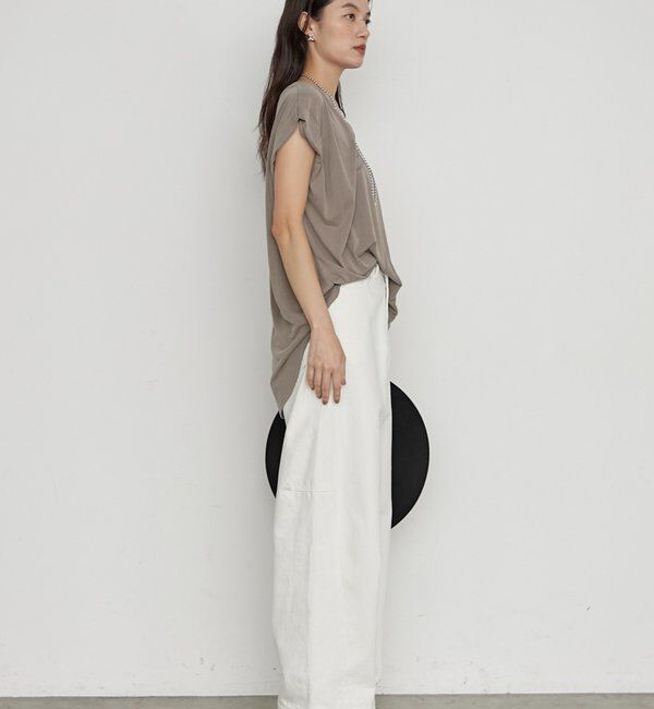  「《1枚で品よく決まる》ロゴフレンチT」|Tシャツ・カットソー|