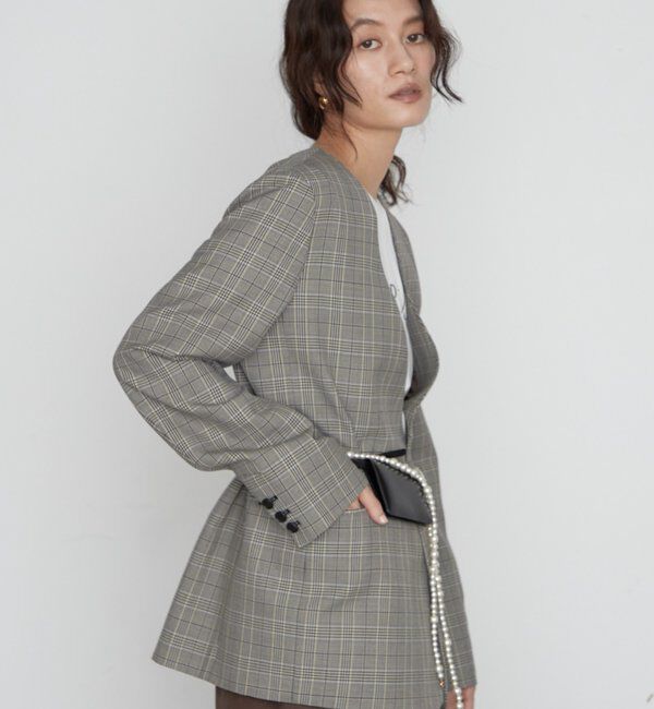  「《シーンを問わず使える》ノーカラージャケット」|その他|