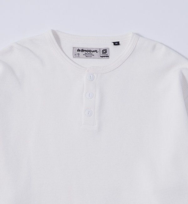  「【Sourcream/UNISEX】ワッフルヘンリートップス[26AW]」|Tシャツ・カットソー|