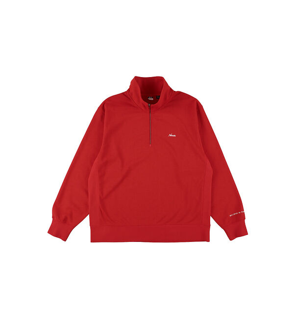 ABAHOUSE「【NANGA/ナンガ】DRY MIX TERRY HALF ZIP SWEAT/」|スウェット・ジャージ|レッド