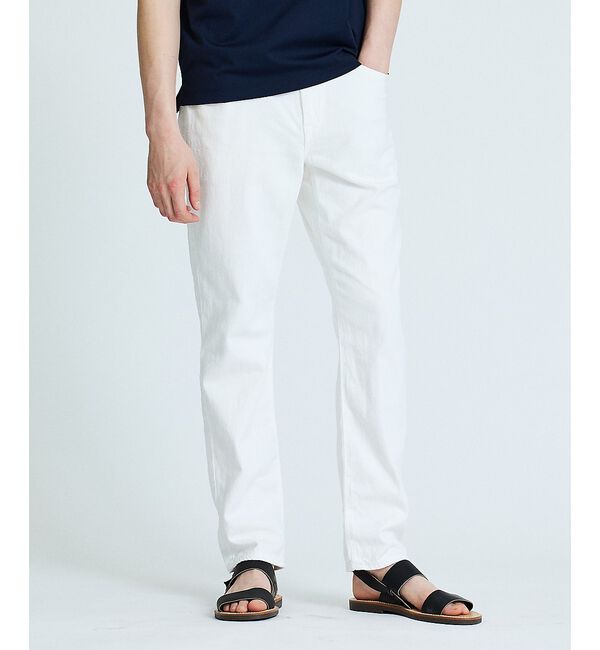 ABAHOUSE「【YANUK / ヤヌーク】 RESORT PHILIP DENIM PANTS」|デニム|ホワイト