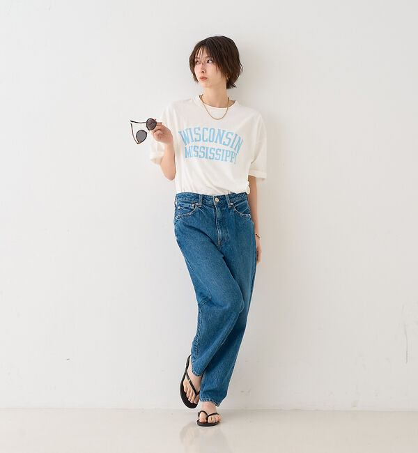 Rouge vif「【RED CARD/レッドカード】別注JAZZ ルーズテーパードワイドデニム」|デニム|
