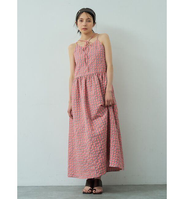 abahouse mavie「【ベッキーコラボ】2WAYリボン キャミソールワンピース」|ワンピース|