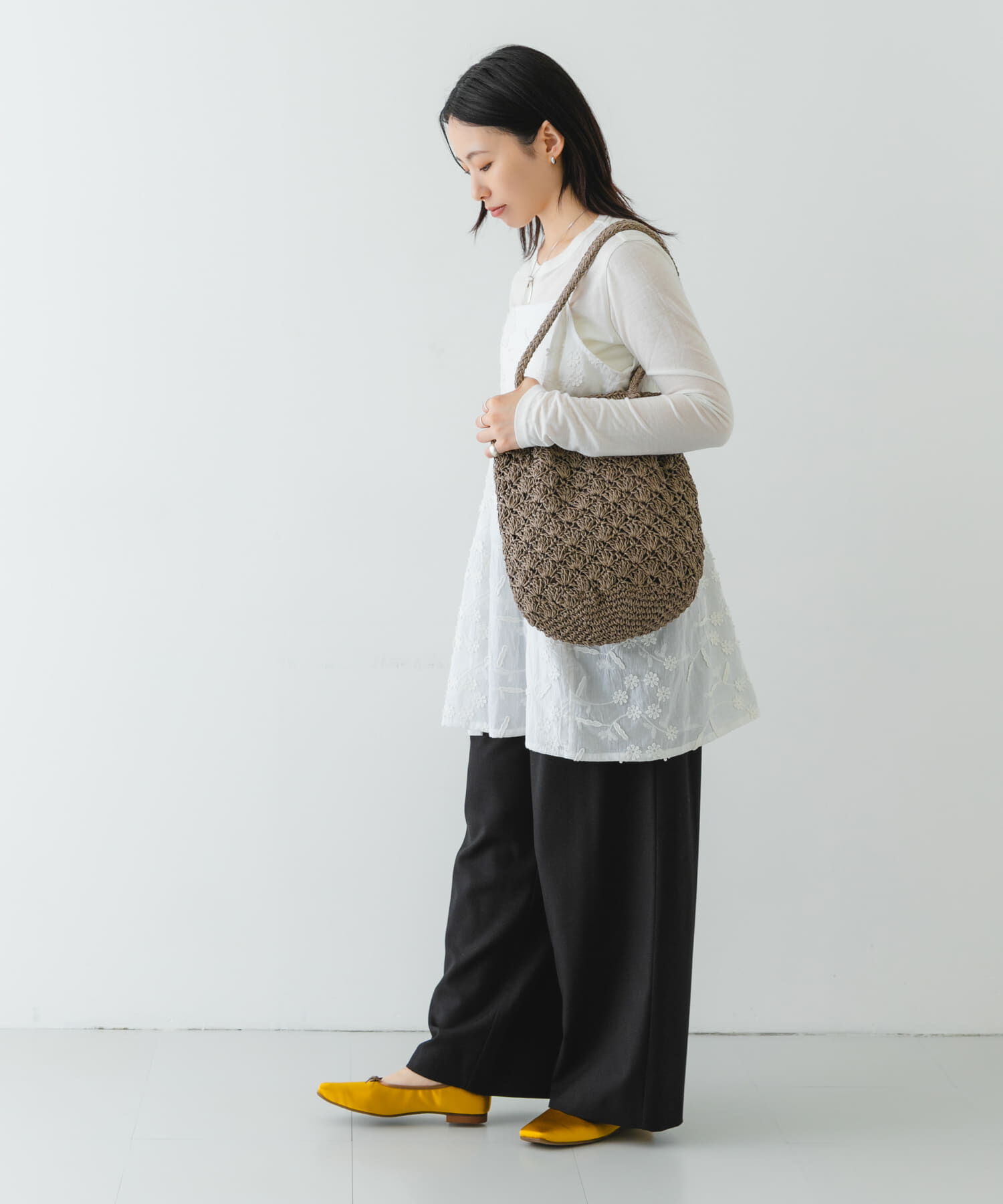 RODE SKO「『MADE IN JAPAN』 サテンスクエアトゥバレエシューズ」|バレエシューズ|