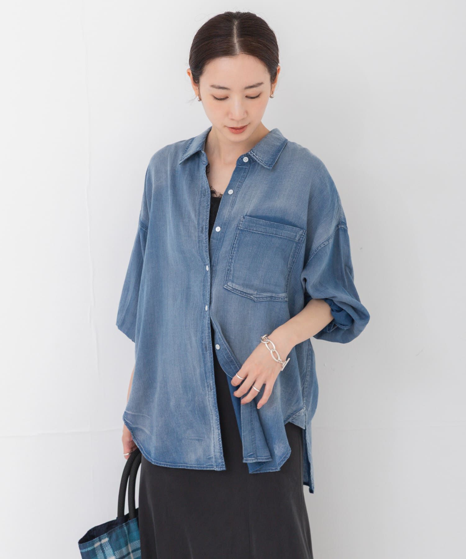 URBAN RESEARCH「シアーデニムシャツ」|シャツ・ブラウス|