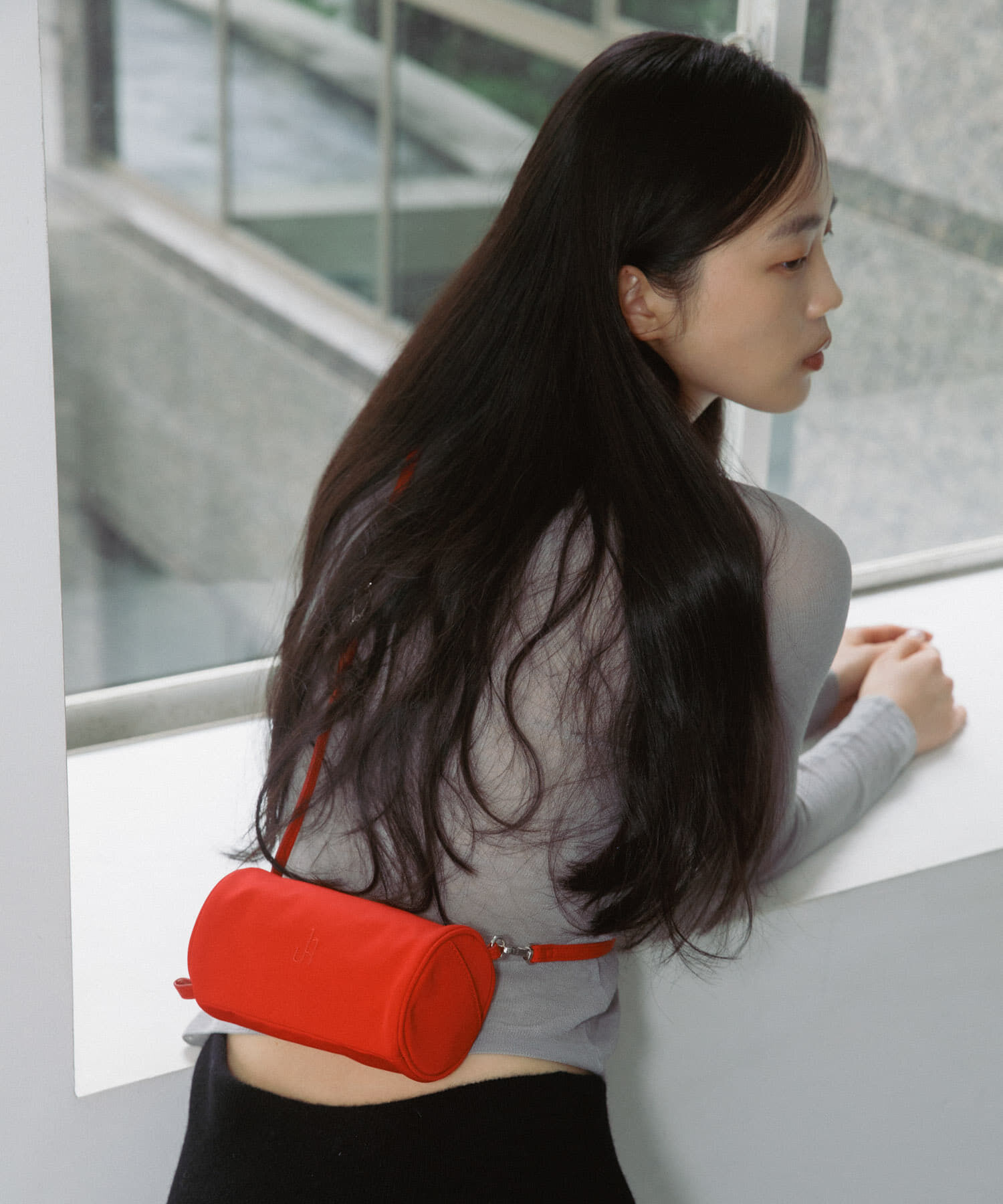 RODE SKO「hun RODESKO　Dual roll small」|ハンドバッグ|レッド