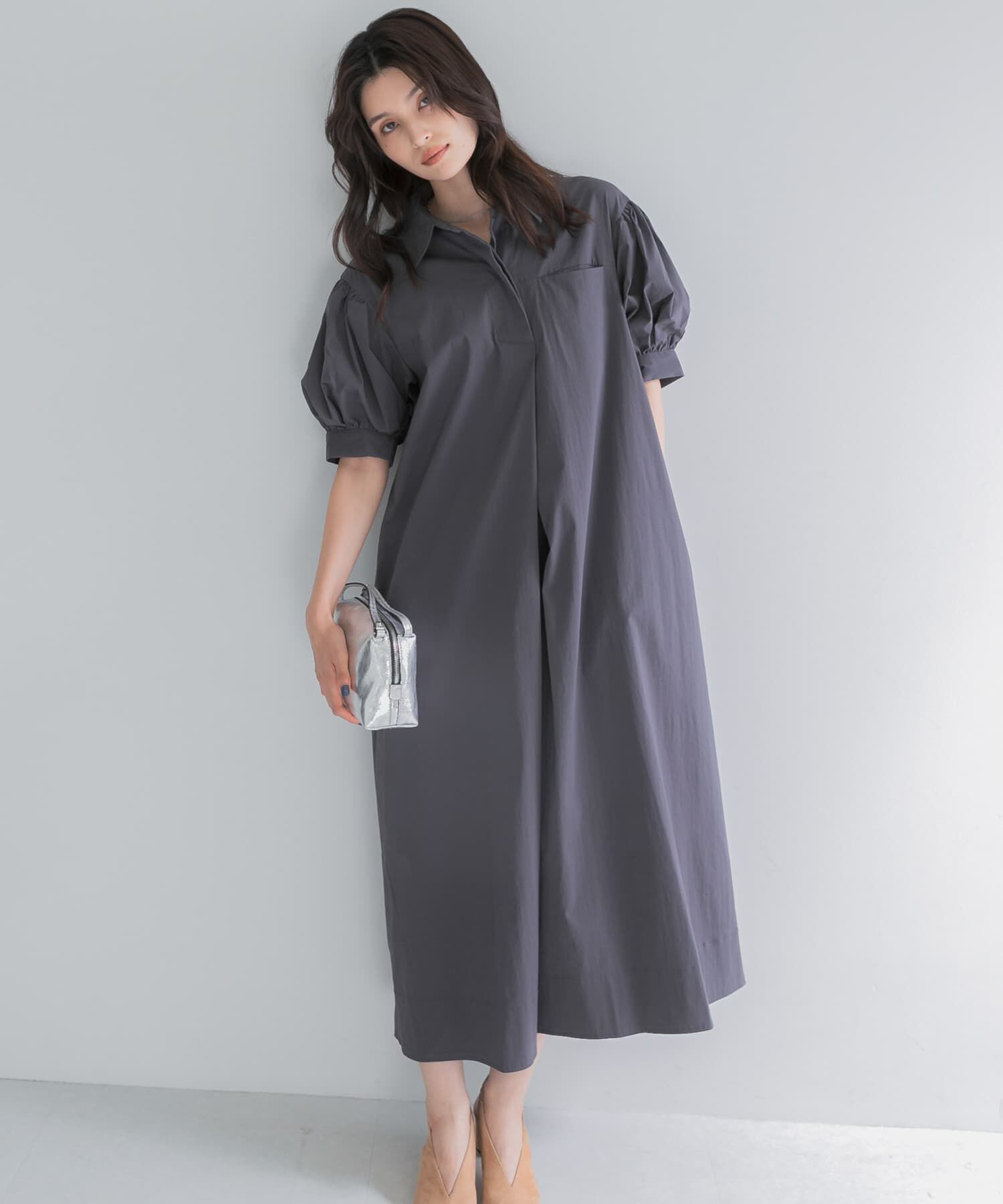 URBAN RESEARCH ROSSO「『別注』ELENDEEK&times;ROSSO　FORM SHIRT ONEPIECE」|ワンピース|