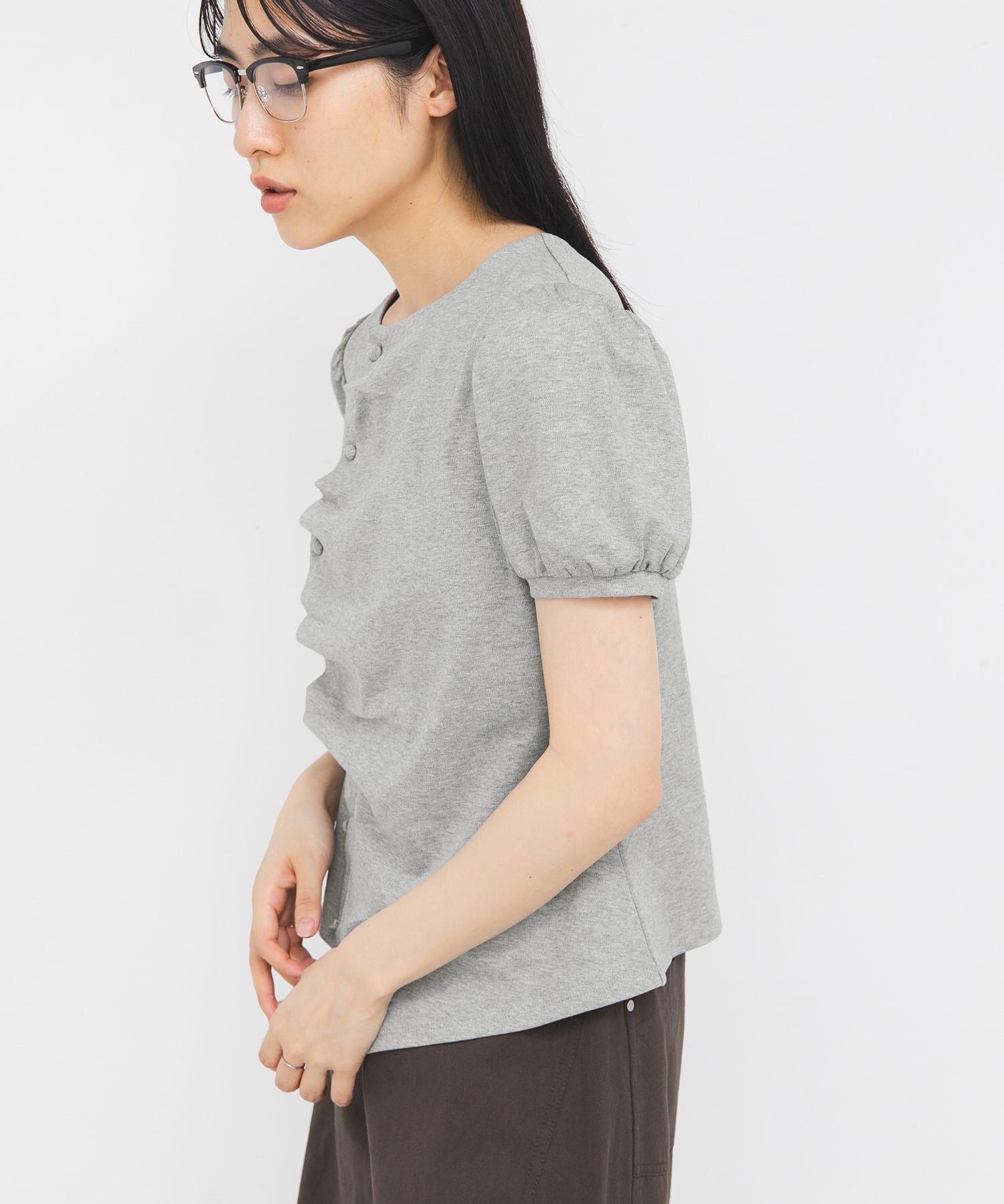 「アシメトリーデザインカットソー」|Tシャツ・カットソー|
