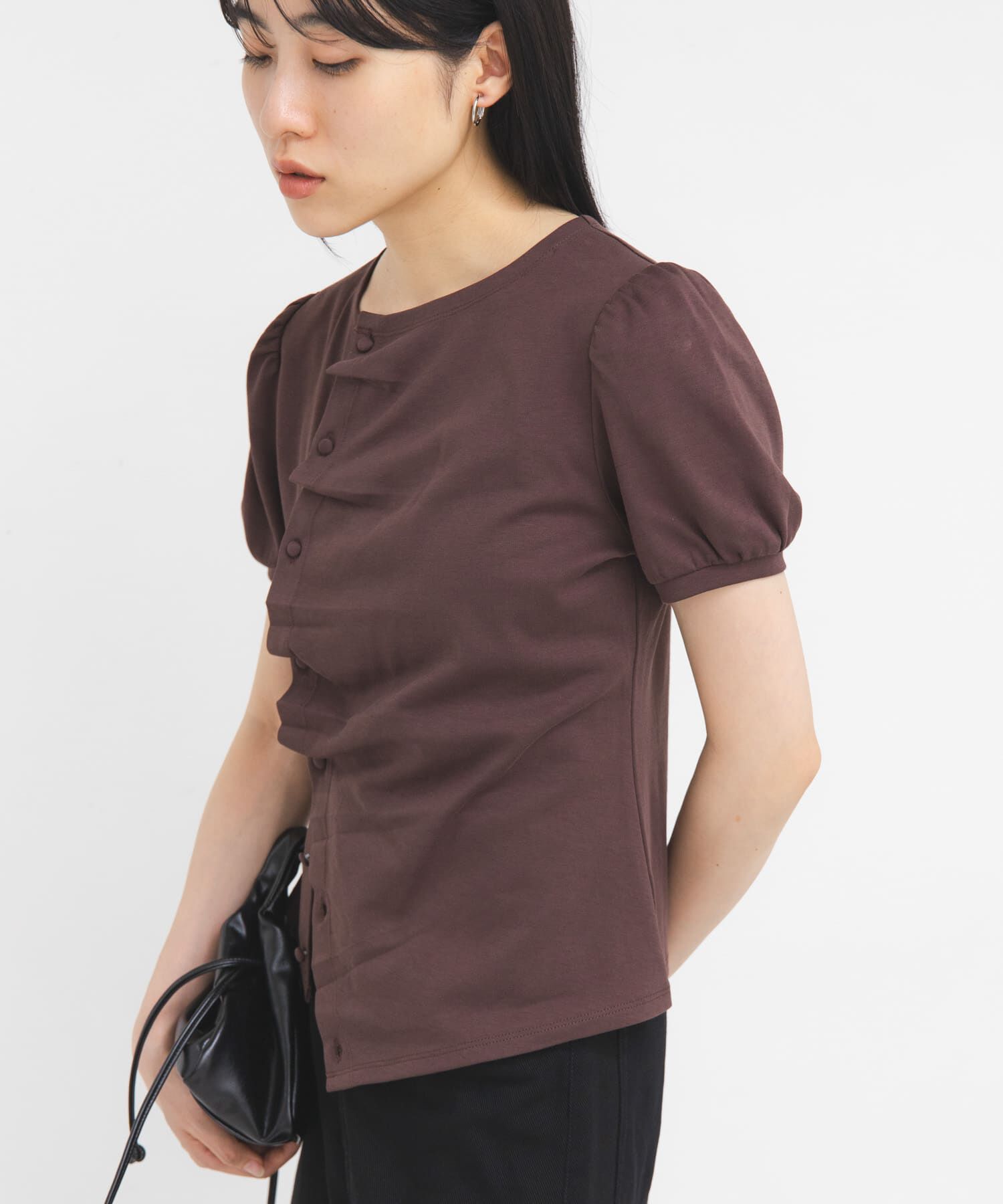  「アシメトリーデザインカットソー」|Tシャツ・カットソー|