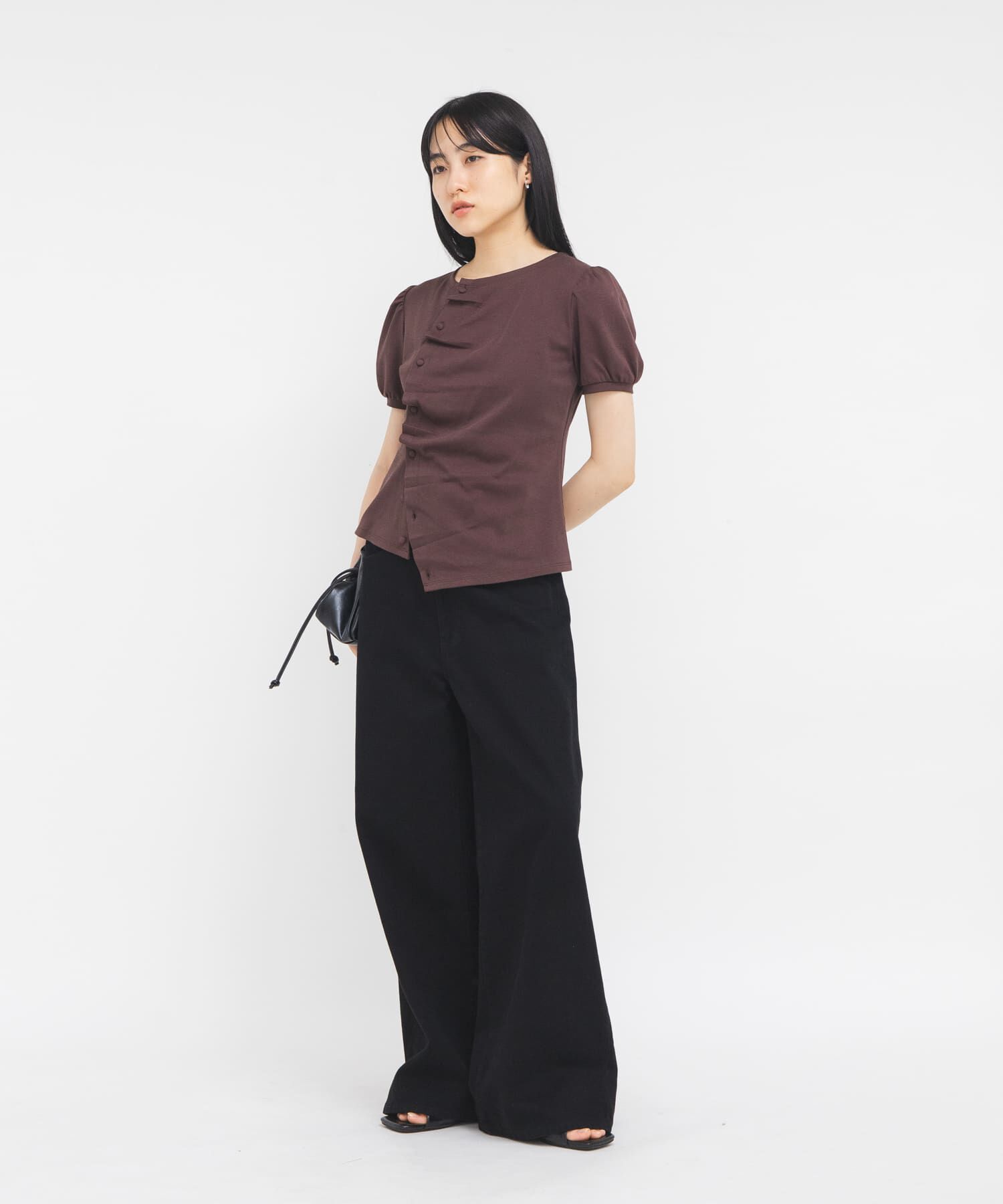  「アシメトリーデザインカットソー」|Tシャツ・カットソー|
