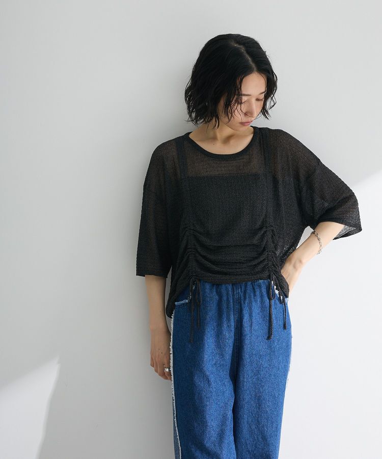 Green Parks「・ELENCARE DUE シャーリングシアーニット」|ニット・セーター|