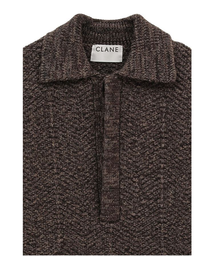 GARAGE OF GOOD CLOTHING「【CLANE】OVER HALF SLEEVE POLO KNIT TOPS」|ニット・セーター|