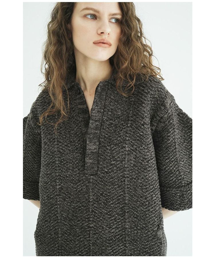GARAGE OF GOOD CLOTHING「【CLANE】OVER HALF SLEEVE POLO KNIT TOPS」|ニット・セーター|
