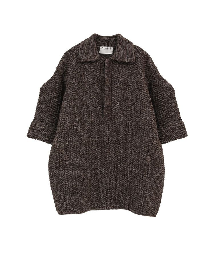 GARAGE OF GOOD CLOTHING「【CLANE】OVER HALF SLEEVE POLO KNIT TOPS」|ニット・セーター|