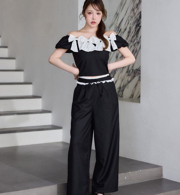  「【Black Ribbon Collection】メニーリボンブラウス」|シャツ・ブラウス|