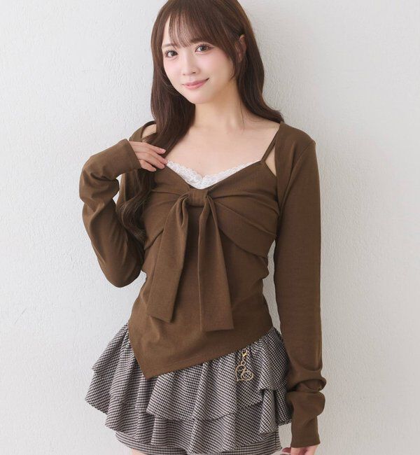  「【hinano企画】ボレロセットリボントップス」|その他|