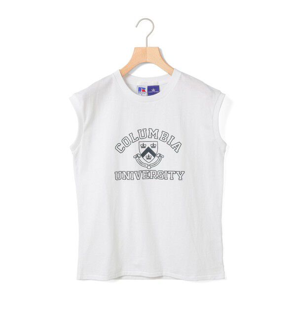 MARMARMAR「MARMARMAR COLUMBIA UNIVERSITY ノースリーブT」|Tシャツ・カットソー|ホワイト