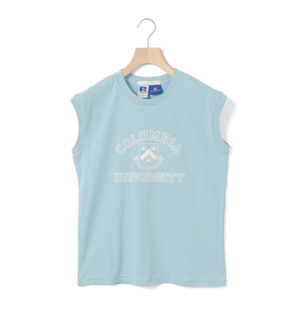 MARMARMAR「MARMARMAR COLUMBIA UNIVERSITY ノースリーブT」|Tシャツ・カットソー|ブルー