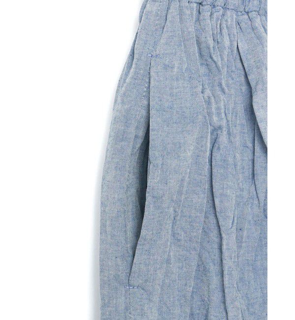 MidiUmi「MidiUmi シャンブレーギャザースカート」|スカート|