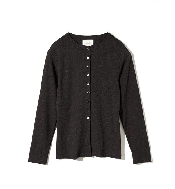MIDIUMISOLID「MIDIUMISOLID for Ladies クルーネックロングカーディガン」|カーディガン|ブラック