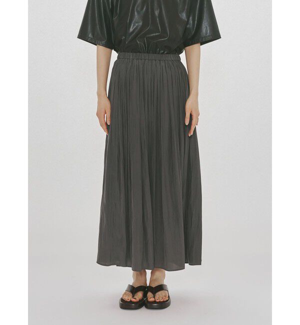 MIDIUMISOLID「MIDIUMISOLID for Ladies デザインギャザースカート」|スカート|